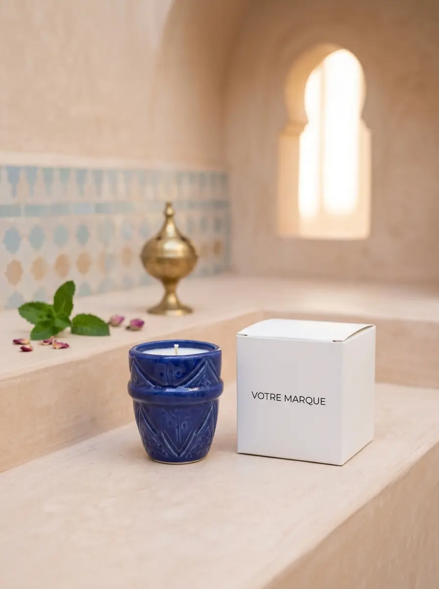Bougie artisanale parfumée Maroc
