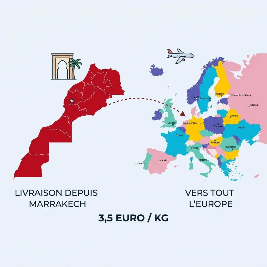 Livraison de bougies depuis Marrakech vers le Maroc et toute l’Europe